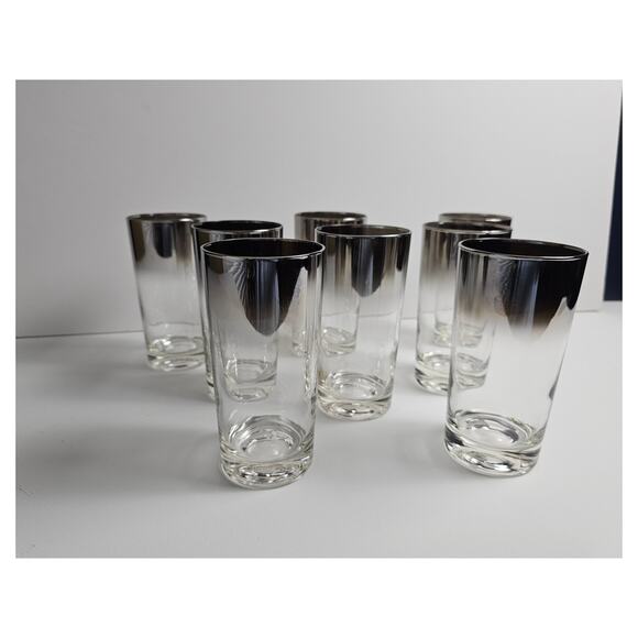Set of 8 Dorothy Thorpe Silver Hombre Glasses - Picture 3 of 3